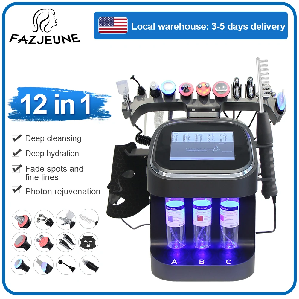 Newest Portable Hydra Water Peeling Face Machine For Spa 12 In 1
Newest Portable Hydra Water Peeling Face Machine For Spa 12 In 1
