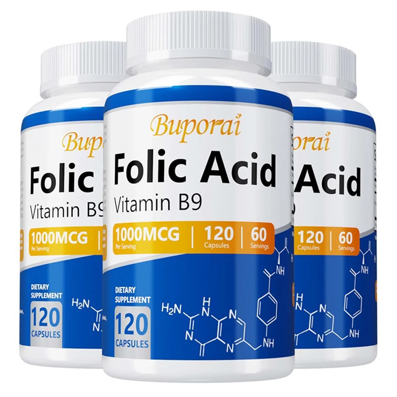 Folic Acid Supplement - Heart Health, Nervous System Health, Prenatal Support
Folic Acid Supplement - Heart Health, Nervous System Health, Prenatal Support