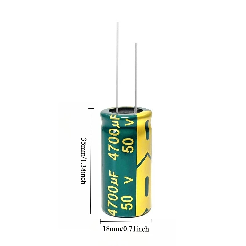 15pcs 50V 4700uF Electrolytic Capacitor High Frequency Low ESR Long Life 18x35mm for Power Supply Amplifier
15pcs 50V 4700uF Electrolytic Capacitor High Frequency Low ESR Long Life 18x35mm for Power Supply Amplifier