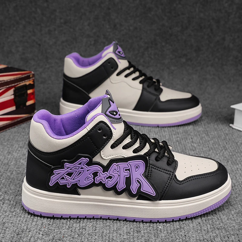 Purple Cartoon Men's Casual Sneakers Fashion Hig Top Shoes Men Original Skateboard Sneakers Men Streetwear Sports Shoes 2025
Purple Cartoon Men's Casual Sneakers Fashion Hig Top Shoes Men Original Skateboard Sneakers Men Streetwear Sports Shoes 2025