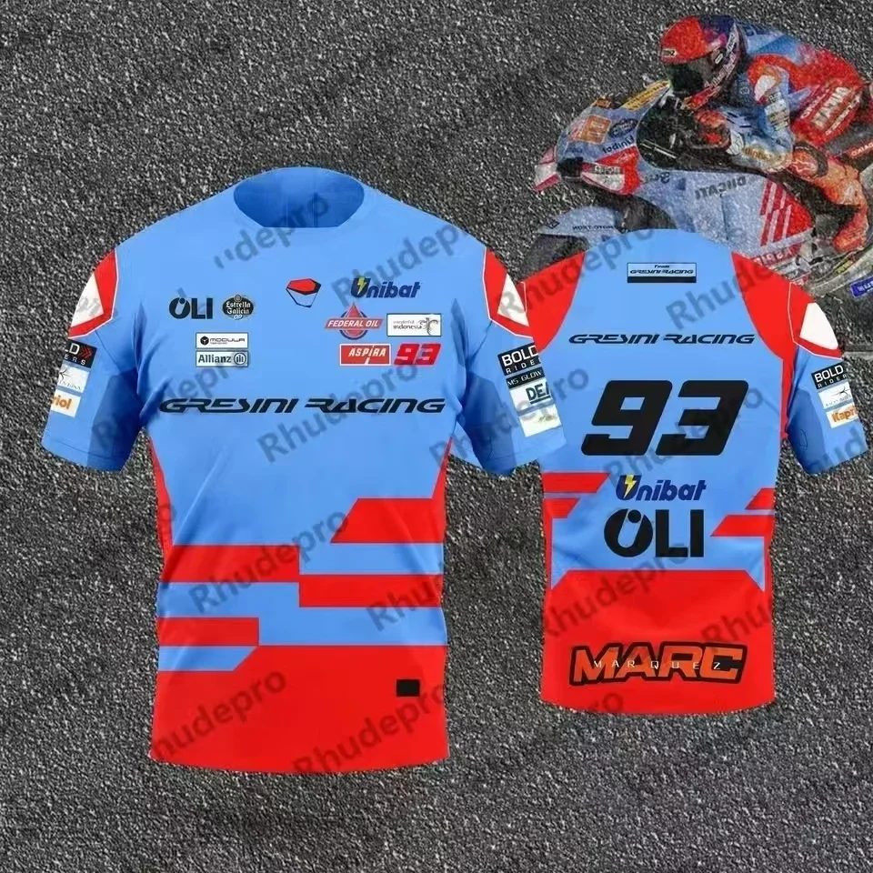 MOTO GP 3D Print Quick Dry Breathable Sport Men's Plu-size Round Neck T-shirt GRESINI RACING Team 93 Marquis Driver
MOTO GP 3D Print Quick Dry Breathable Sport Men's Plu-size Round Neck T-shirt GRESINI RACING Team 93 Marquis Driver
