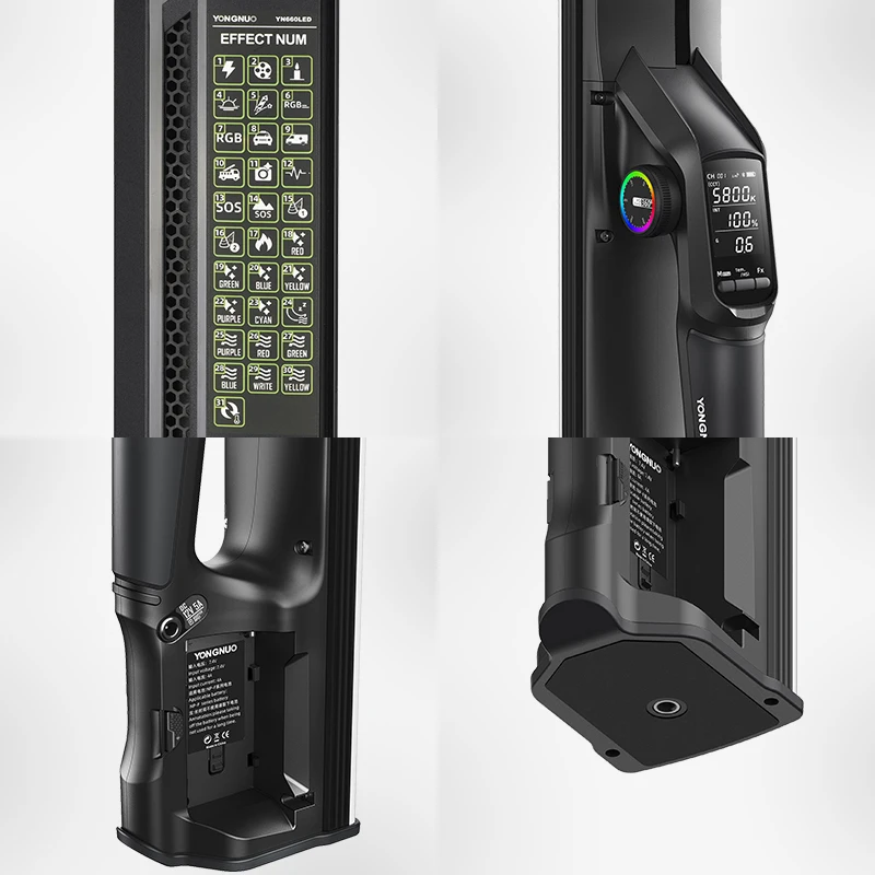 Yongnuo YN660 Barra de luz LED RGB YN660, 2000K-9900K, con rejilla de huevo, Control por aplicación para fotografía y vídeo de Y
Yongnuo YN660 Barra de luz LED RGB YN660, 2000K-9900K, con rejilla de huevo, Control por aplicación para fotografía y vídeo de Y