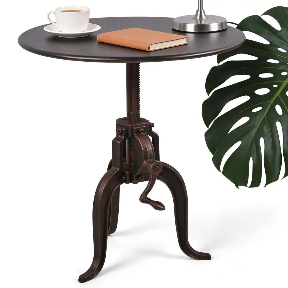 Industrial Crank Table with Mechanical Inspired Hand Accent Side Coffee End Table for Home, Cafe, Bistro, Pub, Bar or Dining, R
Industrial Crank Table with Mechanical Inspired Hand Accent Side Coffee End Table for Home, Cafe, Bistro, Pub, Bar or Dining, R