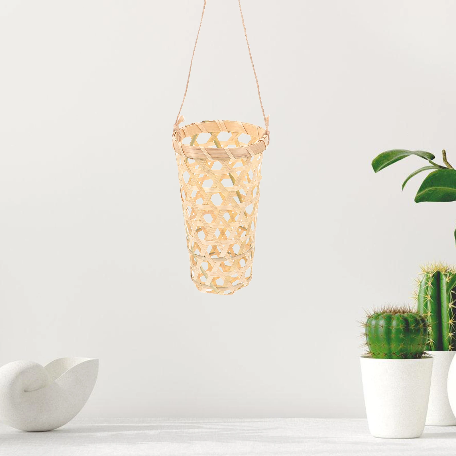2 Pcs Wall Mounted Bamboo Flower Basket Beige Small Rustic Woven Hanging Planter Home Decor Plant Pot Storage Garden
2 Pcs Wall Mounted Bamboo Flower Basket Beige Small Rustic Woven Hanging Planter Home Decor Plant Pot Storage Garden