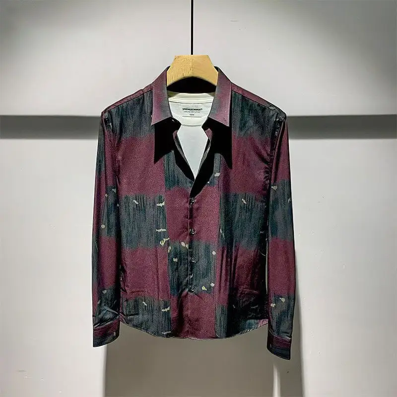 New Spring and Autumn Style Handsome Printed Men's Long-sleeved Shirt 2025 Slim and High-end Casual Top
New Spring and Autumn Style Handsome Printed Men's Long-sleeved Shirt 2025 Slim and High-end Casual Top