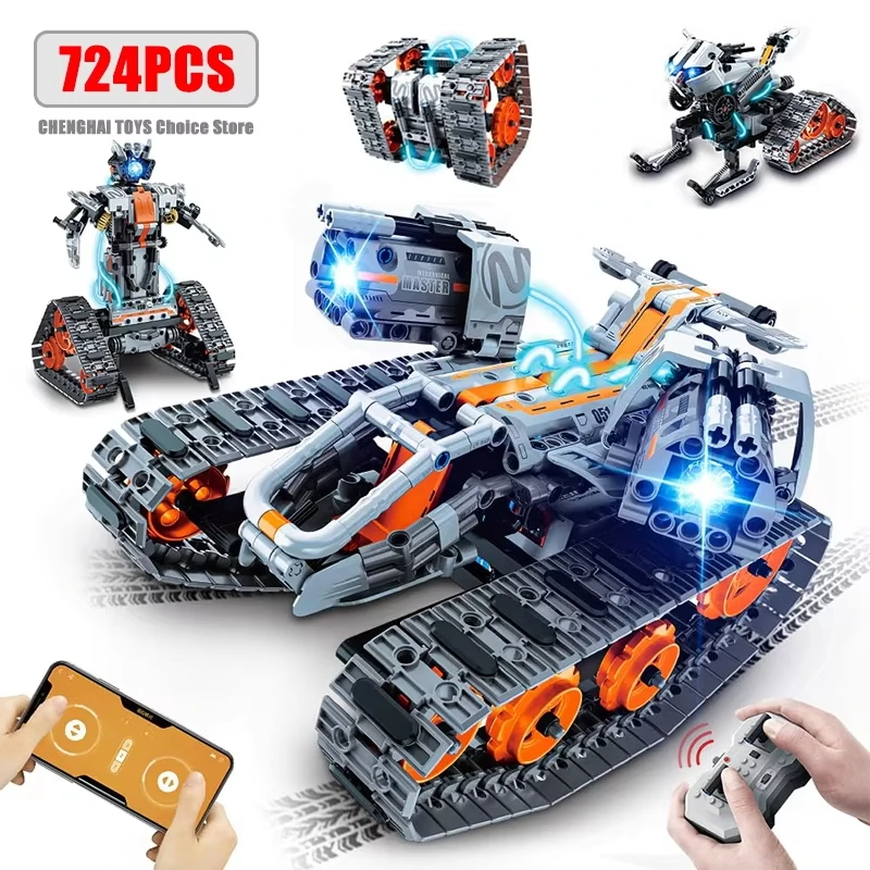 724pcs 4 in 1 City Technical Programming RC Car Robot Building Kit Stem Racing Car Bricks Toys for Boys Gifts
724pcs 4 in 1 City Technical Programming RC Car Robot Building Kit Stem Racing Car Bricks Toys for Boys Gifts
