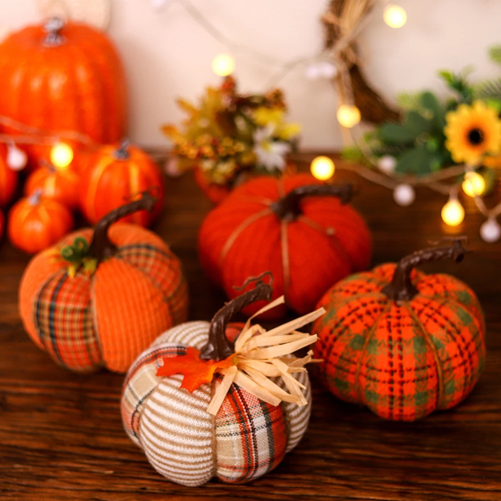 Plaid Pumpkins Fall Pumpkin Decor Artificial Pumpkin Fabric Tabletop Decoration For Fall Halloween Indoor Outdoor Decor
Plaid Pumpkins Fall Pumpkin Decor Artificial Pumpkin Fabric Tabletop Decoration For Fall Halloween Indoor Outdoor Decor