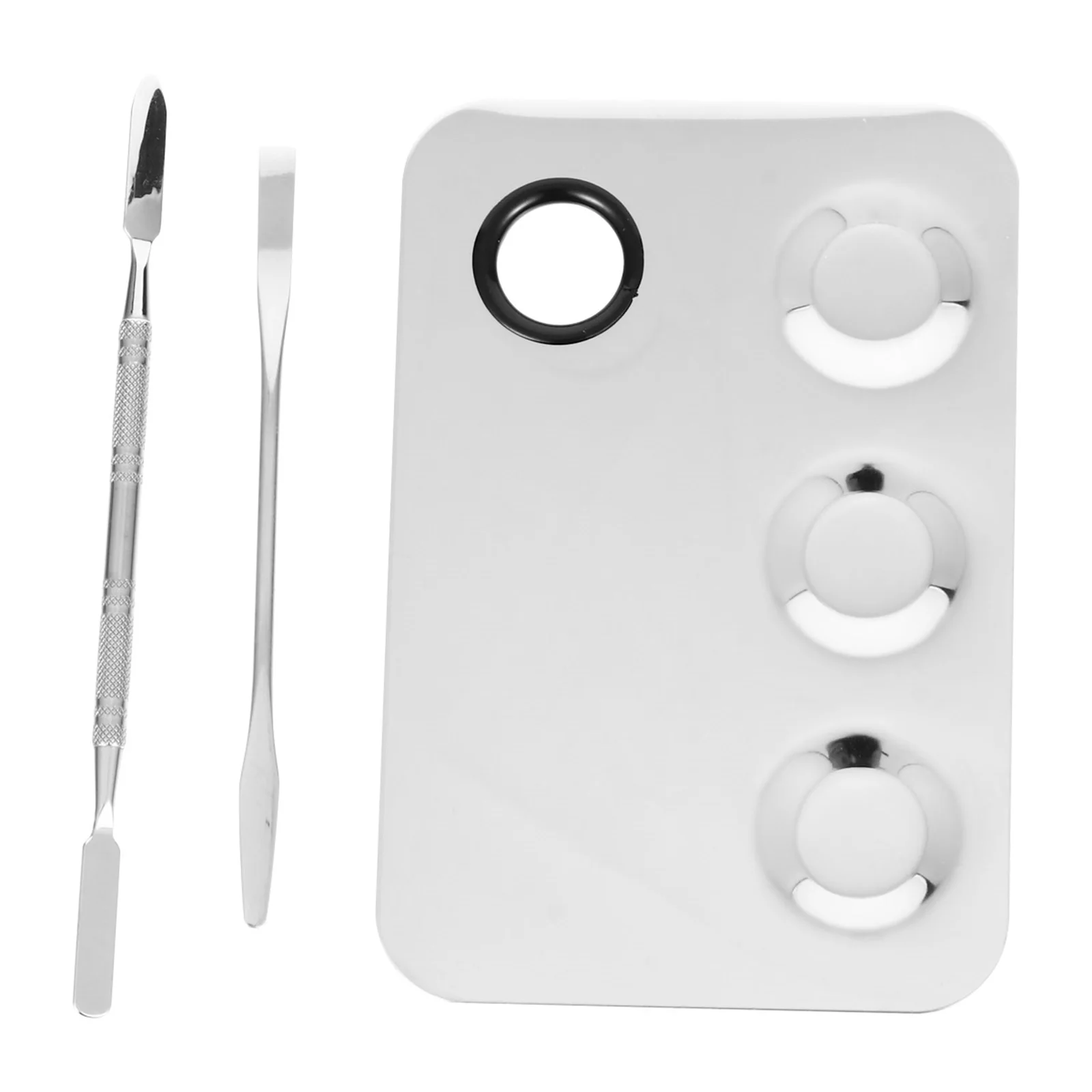 Metal Manicure Tools Nail Art Polish Mixing Palette 2 Spatulas for Safe and Sanitary Use Manicure Palette Nail Color Trays
Metal Manicure Tools Nail Art Polish Mixing Palette 2 Spatulas for Safe and Sanitary Use Manicure Palette Nail Color Trays