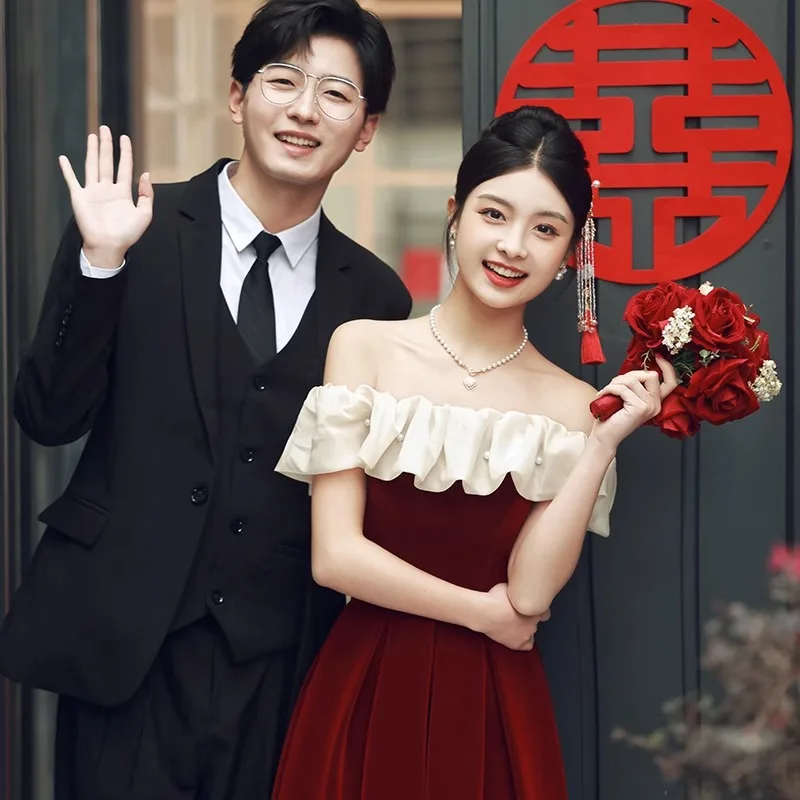 Faionable One-oulder Wedding Dr High Waist Princ Skirt Sle No-Sve Evening Gown for Engagement And Wedding Rece...
Faionable One-oulder Wedding Dr High Waist Princ Skirt Sle No-Sve Evening Gown for Engagement And Wedding Rece...