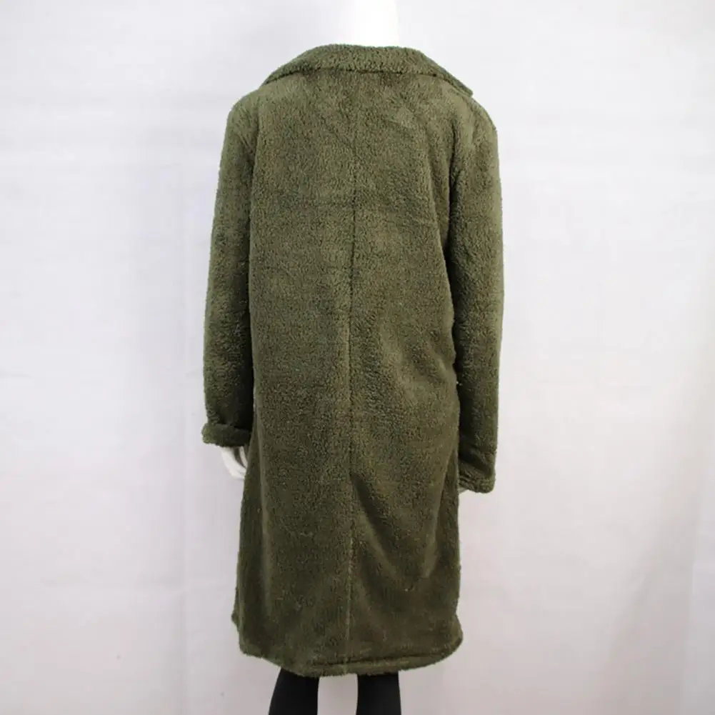 Elegant Women Coat Women Coat Thickened Plush Coat Stylish Women's Long Outwear for Autumn/winter with Lapel Solid Color A
Elegant Women Coat Women Coat Thickened Plush Coat Stylish Women's Long Outwear for Autumn/winter with Lapel Solid Color A