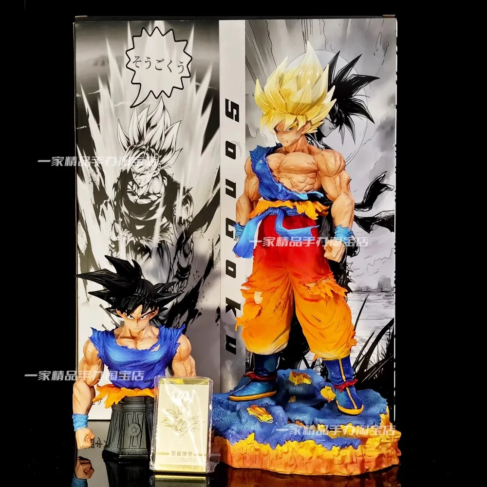 JT Dragon Ball Son Goku Figures Model 2 Heads Replaceable 35cm Anime Gk Figures Collect Doll Statue Desk Ornament Gift Box Toy 
JT Dragon Ball Son Goku Figures Model 2 Heads Replaceable 35cm Anime Gk Figures Collect Doll Statue Desk Ornament Gift Box Toy