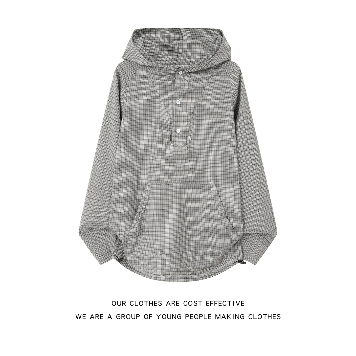 Retro Plaid Hooded Shirt Unisex Loose Fit Long Sleeve Casual Style Sun Protection Drawstring Couple's Shirt American Lazy Style
Retro Plaid Hooded Shirt Unisex Loose Fit Long Sleeve Casual Style Sun Protection Drawstring Couple's Shirt American Lazy Style
