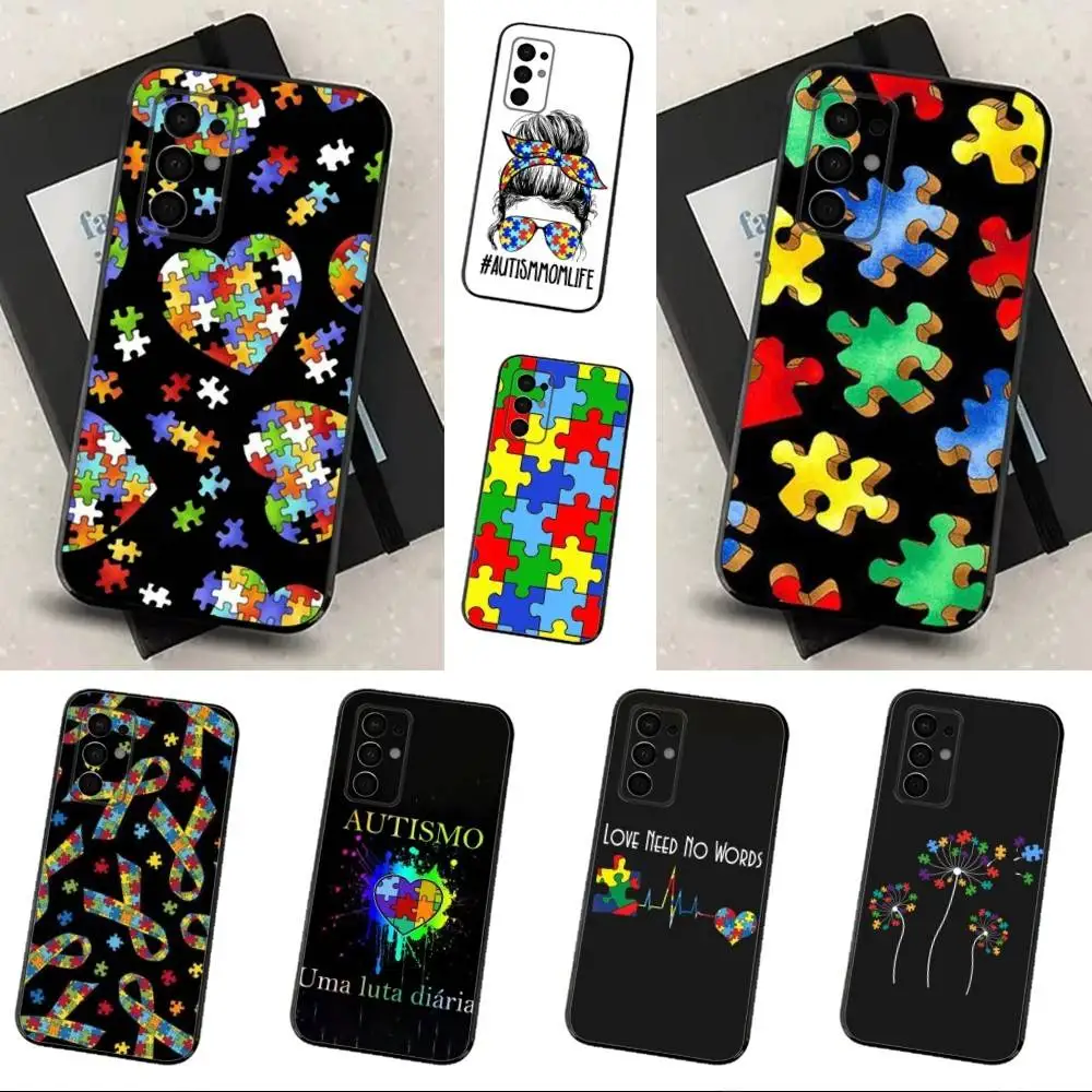 Puzzle Art Support Autism Phone Case For Samsung Galaxy A13,A21s,A22,A31,A32,A52,A53,A71,A80,Soft Black Shell
Puzzle Art Support Autism Phone Case For Samsung Galaxy A13,A21s,A22,A31,A32,A52,A53,A71,A80,Soft Black Shell