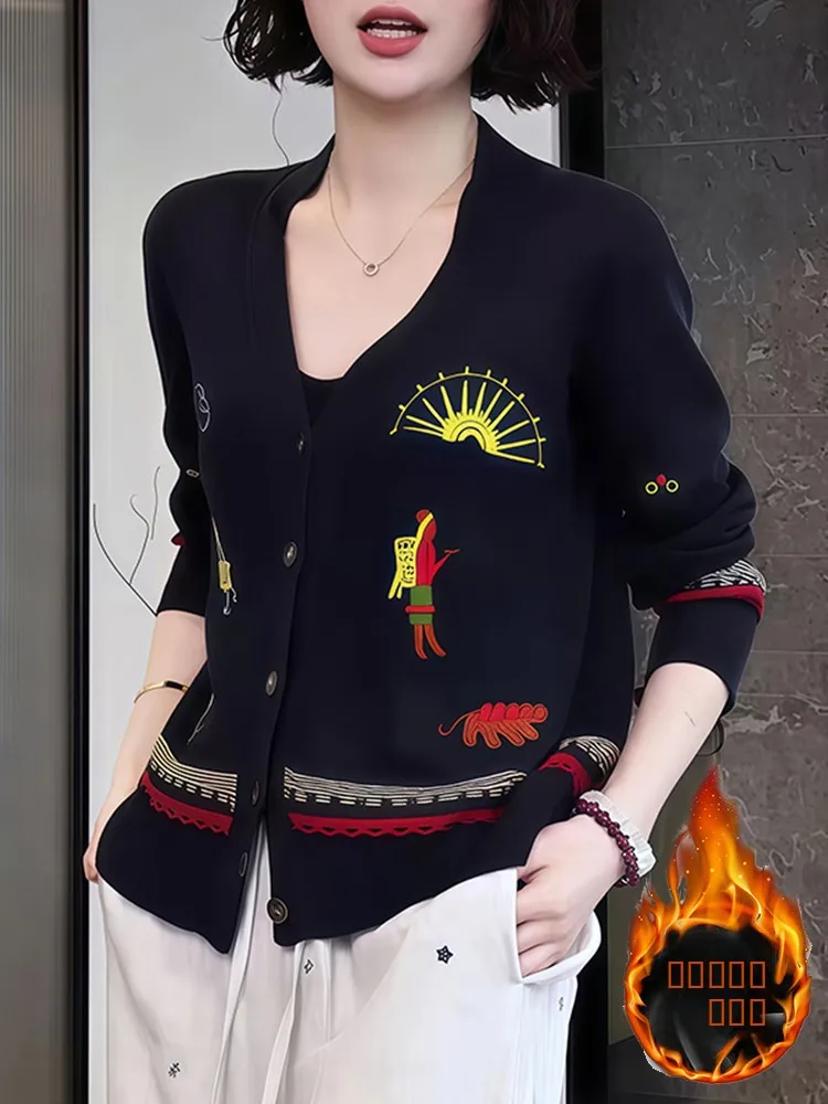 Loose Long Sve Knitted Cardigan Women's Sweater in k Blue 2026 Winter New Sle V-Ne Single Button Closure Warmth Emi...
Loose Long Sve Knitted Cardigan Women's Sweater in k Blue 2026 Winter New Sle V-Ne Single Button Closure Warmth Emi...