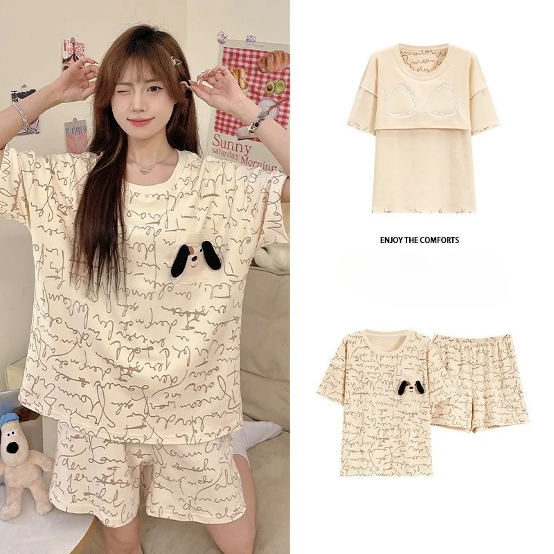 Ensembles Pyjama Set Bajama Summer Women Lady Pajamas for Woman Nightwear Women's Summer Suit With Shorts Loungewear Sets Woman
Ensembles Pyjama Set Bajama Summer Women Lady Pajamas for Woman Nightwear Women's Summer Suit With Shorts Loungewear Sets Woman