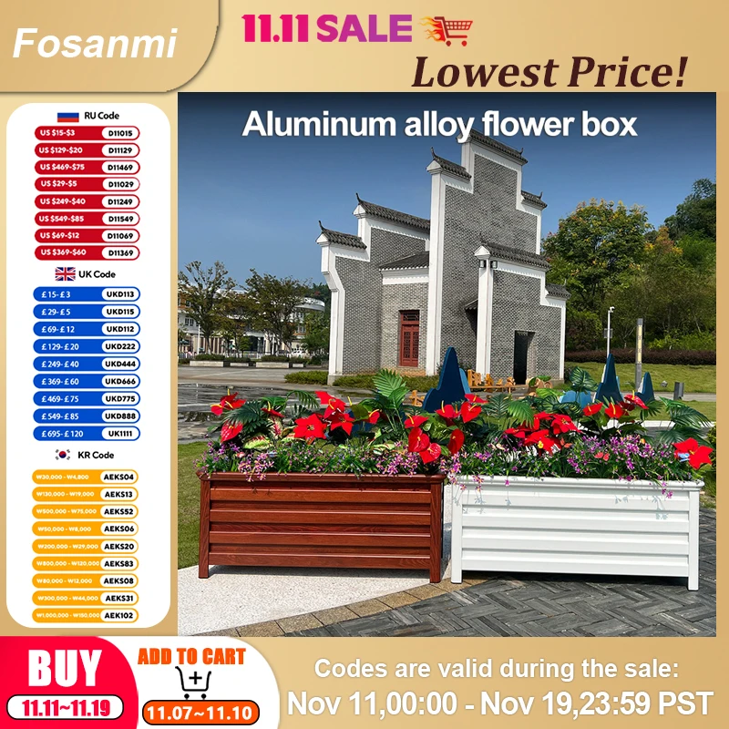 Цветочная коробка из алюминиевого сплава, наборы цветочных горшков, многоразовый квадратный цветочный горшок для выращивания цветов, домашний двор, оборудование для посадки горшков
Цветочная коробка из алюминиевого сплава, наборы цветочных горшков, многоразовый квадратный цветочный горшок для выращивания цветов, домашний двор, оборудование для посадки горшков