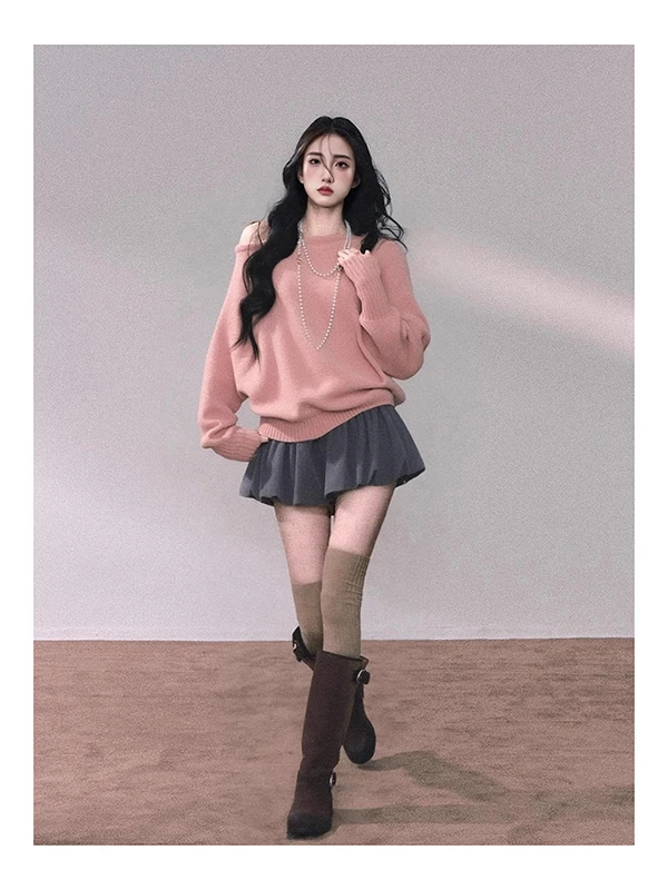 Fashionable Loose Women's Pink Sweater Set Korean Design Autumn Winter High Waist Pure Color Commute Style Long Sleeve round ...
Fashionable Loose Women's Pink Sweater Set Korean Design Autumn Winter High Waist Pure Color Commute Style Long Sleeve round ...