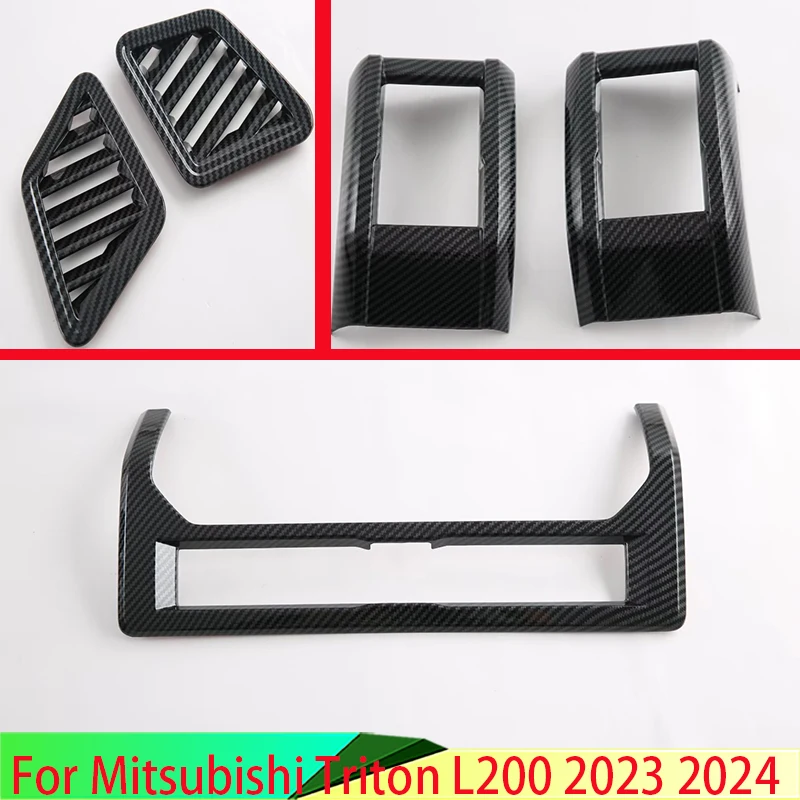For Mitsubishi Triton L200 2023 2024 Car Accessories Carbon Fiber Style Air Vent Outlet Cover Dashboard Trim Bezel Frame Molding
For Mitsubishi Triton L200 2023 2024 Car Accessories Carbon Fiber Style Air Vent Outlet Cover Dashboard Trim Bezel Frame Molding