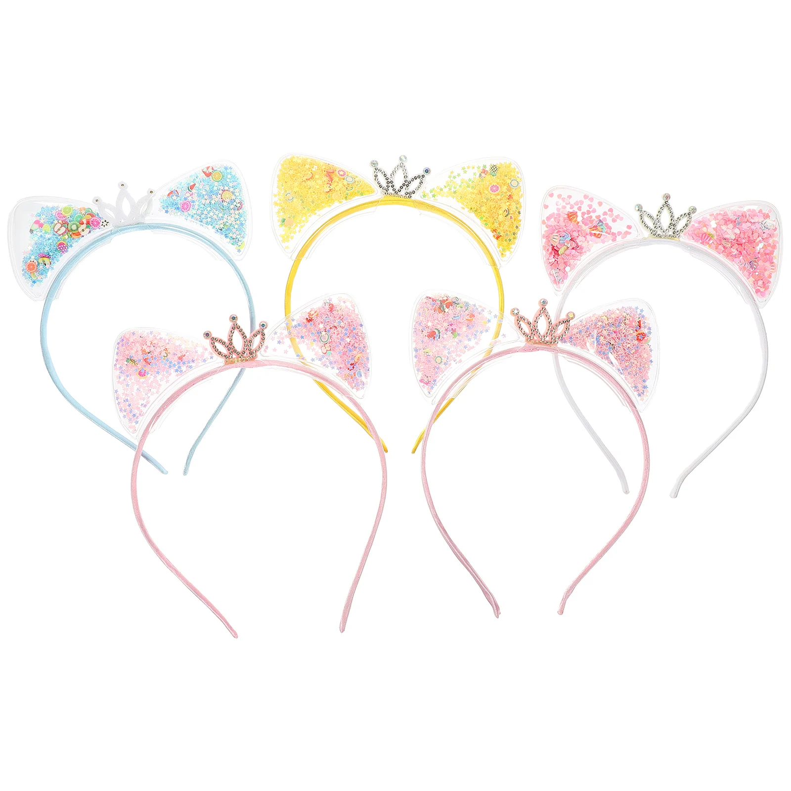 5 Pcs Cat Ear Headband Quicksand Hairband Animal Headdress Girls Hoops Pp Cosplay Accessory Lovely Miss Party
5 Pcs Cat Ear Headband Quicksand Hairband Animal Headdress Girls Hoops Pp Cosplay Accessory Lovely Miss Party