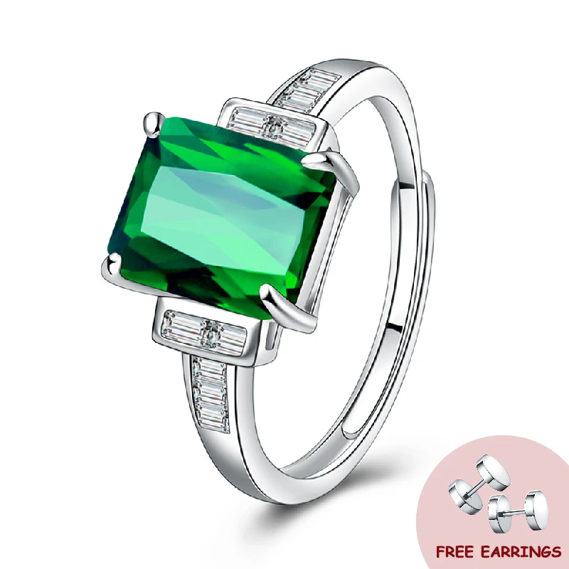 Classic Women Ring with Emerald Zircon Gemstone 925 Silver Jewelry Ornaments for Wedding Party Promise Bridal Gift Finger Rings
Classic Women Ring with Emerald Zircon Gemstone 925 Silver Jewelry Ornaments for Wedding Party Promise Bridal Gift Finger Rings