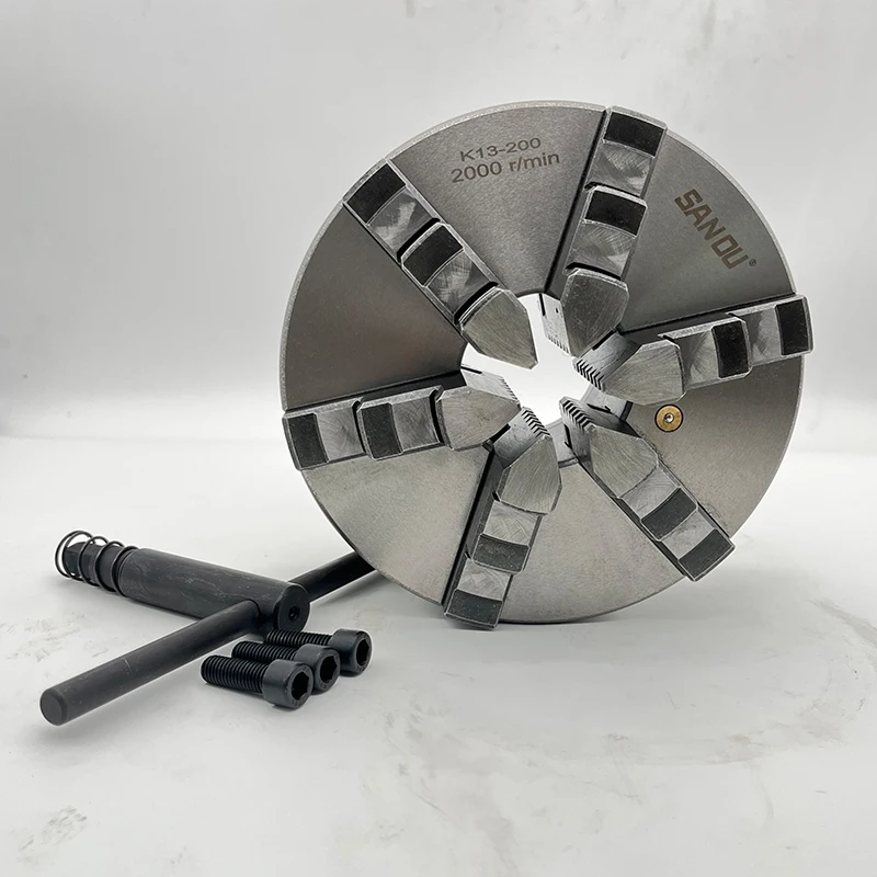 High Quality of 6 Jaw Self-Centering Chuck 200mm SANOU Brand Manual Metal Lathe Chuck K13-200
High Quality of 6 Jaw Self-Centering Chuck 200mm SANOU Brand Manual Metal Lathe Chuck K13-200