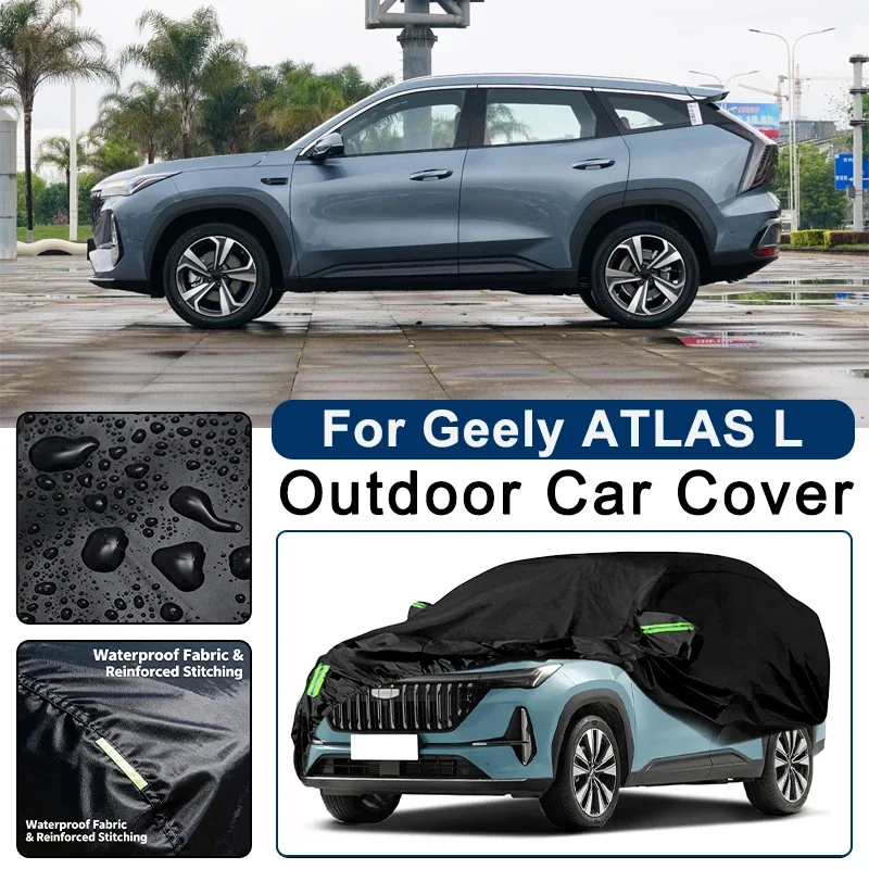 Outdoor Car Cover Waterproof Dustproof UV Sun Protection, Full Car Protector Exterior Accessories For Geely ATLAS L 2022-2026
Outdoor Car Cover Waterproof Dustproof UV Sun Protection, Full Car Protector Exterior Accessories For Geely ATLAS L 2022-2026