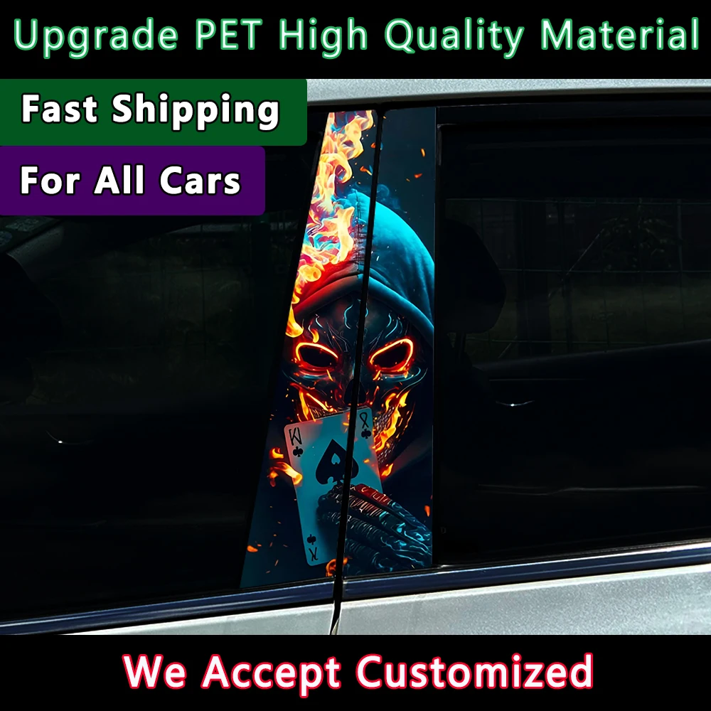 Gothic Skull Couple Car Stickers B-pillar Sunscreen DIY Auto Center Column Cover Scratches Cartoon Decoration Accessories
Gothic Skull Couple Car Stickers B-pillar Sunscreen DIY Auto Center Column Cover Scratches Cartoon Decoration Accessories