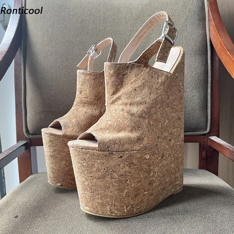 Ronticool New Arrival Women Platform Sandals Ultra High Wedges Heels Peep Toe Pretty Party Shoes Ladies US Plus Size 5-15
Ronticool New Arrival Women Platform Sandals Ultra High Wedges Heels Peep Toe Pretty Party Shoes Ladies US Plus Size 5-15