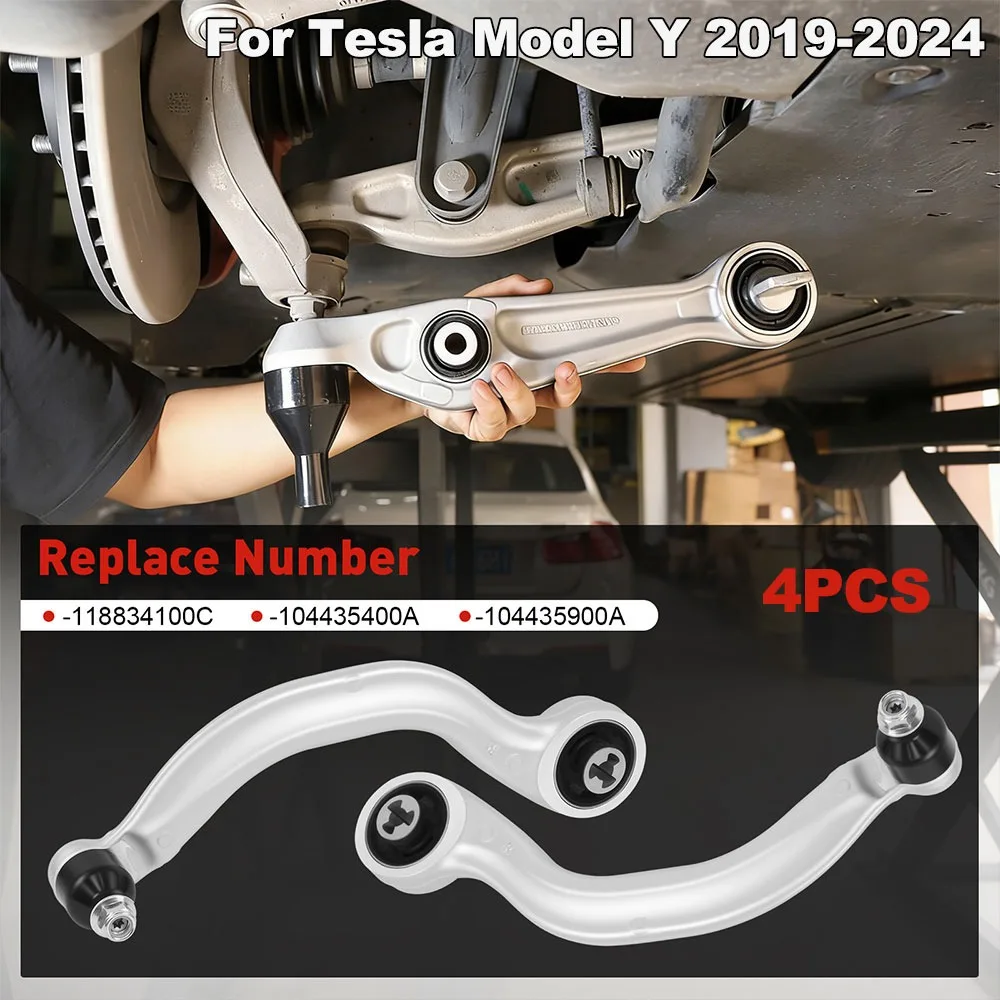 4PCS Front Left Right Lower Control Arms For Tesla Model Y 2019-24 Suspension Control Arms 188341-00-C 1044354-00-A 1044359-00-A
4PCS Front Left Right Lower Control Arms For Tesla Model Y 2019-24 Suspension Control Arms 188341-00-C 1044354-00-A 1044359-00-A