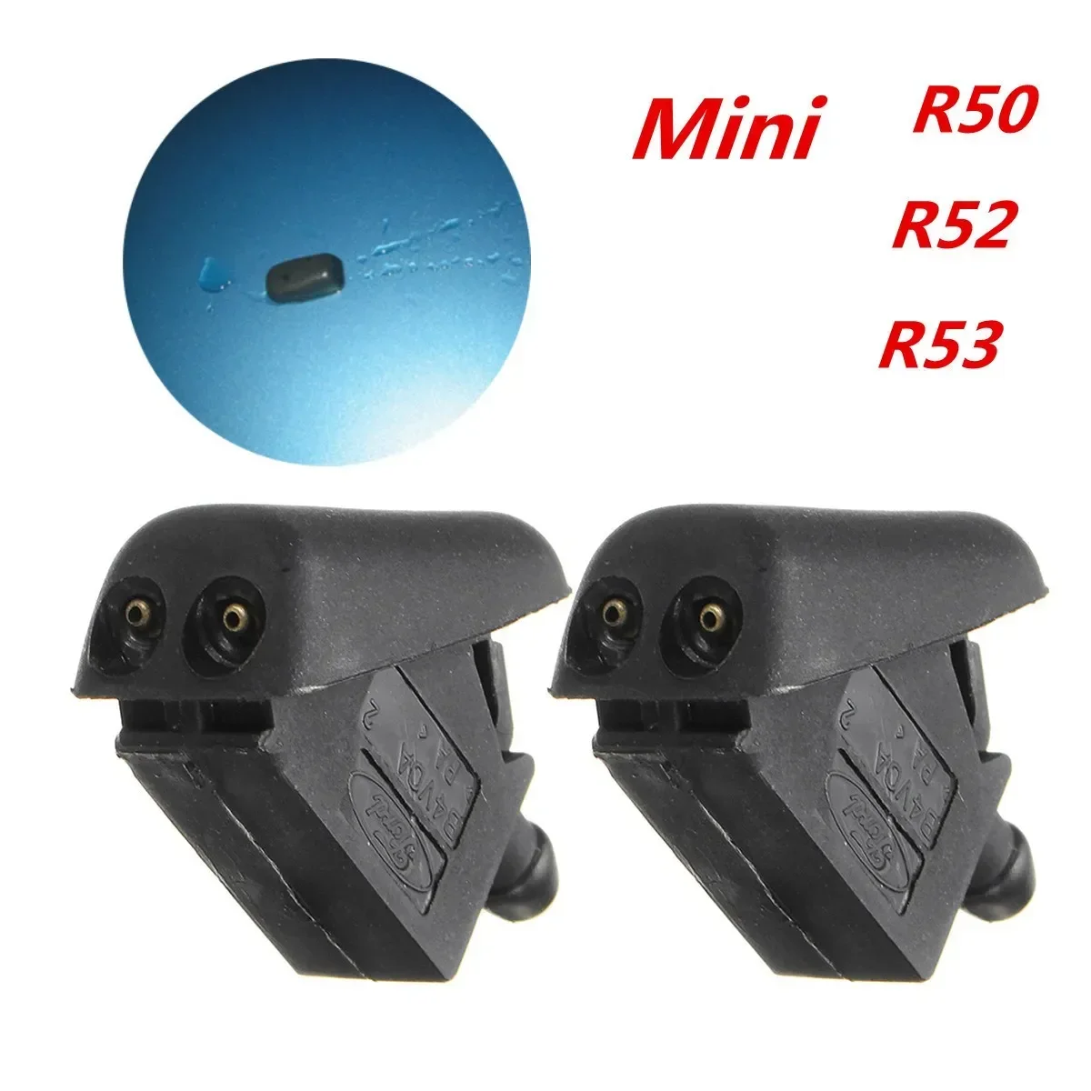 2 X Car Front Windshield Wipers Front Washer Jet Spray Nozzles For BMW/MINI R50 R52 R53 Front Neue
2 X Car Front Windshield Wipers Front Washer Jet Spray Nozzles For BMW/MINI R50 R52 R53 Front Neue