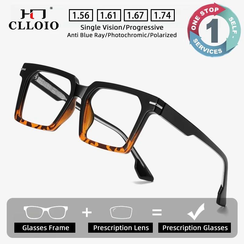 CLLOIO Fashion Versatile Durable Prescription Glasses Blue Light Blocking Myopia Glasses TR90 Square Progressive Reading Eyewear
CLLOIO Fashion Versatile Durable Prescription Glasses Blue Light Blocking Myopia Glasses TR90 Square Progressive Reading Eyewear
