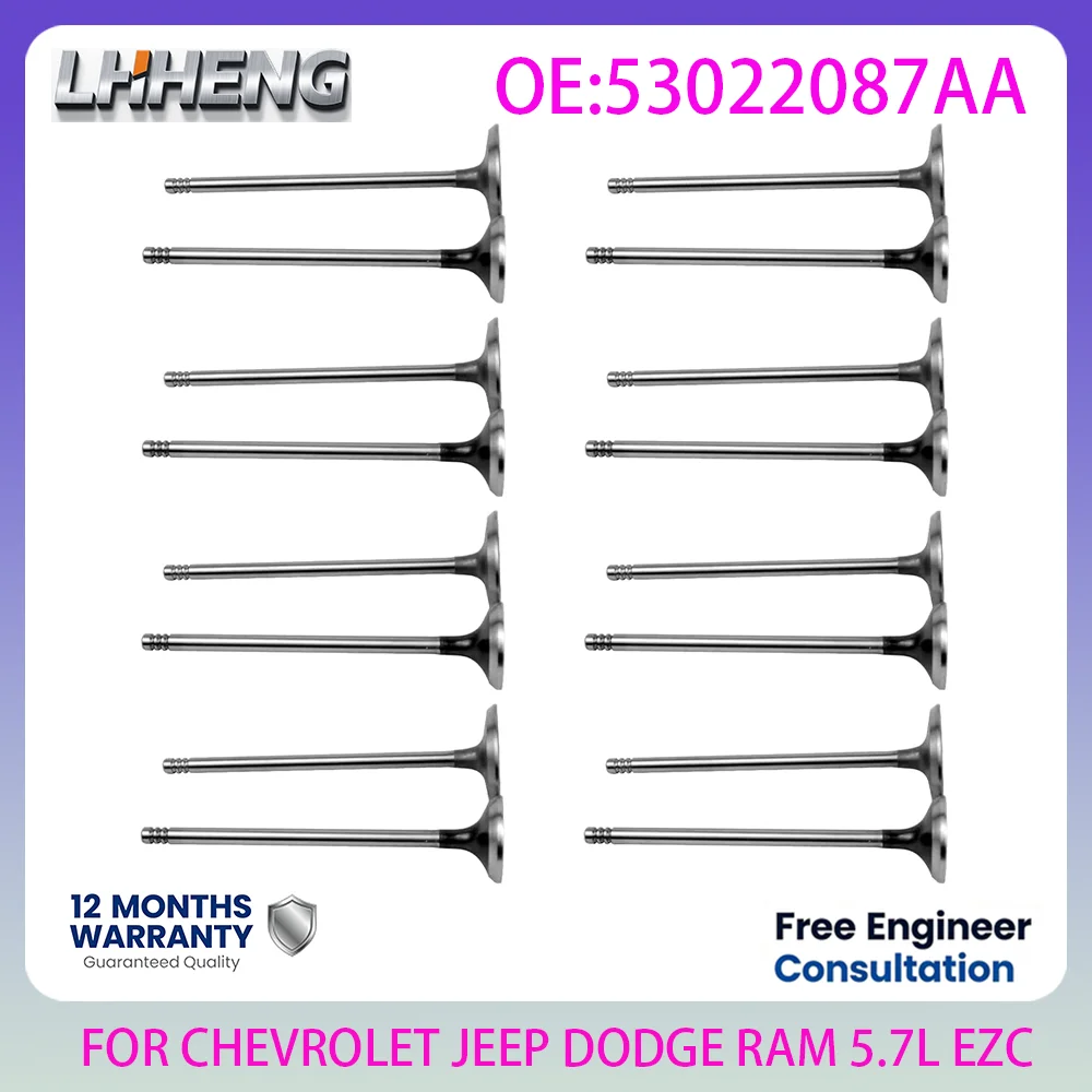 ENGINE New Intake & Exhaust Valves For CHEVROLET JEEP DODGE RAM 5.7L 5.7 L T V8 GAS 2009-2016 EZC EZH EZD EZE EZL EZF 53022087AA
ENGINE New Intake & Exhaust Valves For CHEVROLET JEEP DODGE RAM 5.7L 5.7 L T V8 GAS 2009-2016 EZC EZH EZD EZE EZL EZF 53022087AA