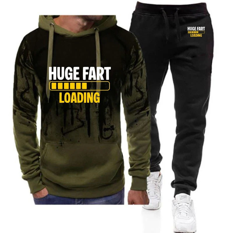 Spring And Autumn Men's Huge Fart Loading Logo Print 2026 Avant Garde Style Gradient Color Hoodies Drawstring Long Pants Suits
Spring And Autumn Men's Huge Fart Loading Logo Print 2026 Avant Garde Style Gradient Color Hoodies Drawstring Long Pants Suits