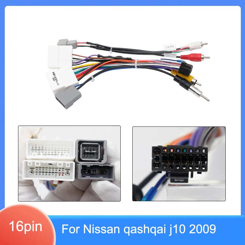 16 Pin Car Radio Wiring Harness Adapter for Nissan Qashqai J10 2009 Android Stereo Multimedia Installation Cable
16 Pin Car Radio Wiring Harness Adapter for Nissan Qashqai J10 2009 Android Stereo Multimedia Installation Cable