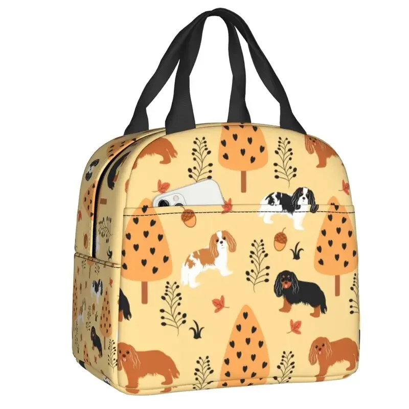 Cavalier King Charles Spaniel Thermal Insulated Lunch Bag Pet Dog In Autumn Resuable Lunch Container for School Storage Food Box
Cavalier King Charles Spaniel Thermal Insulated Lunch Bag Pet Dog In Autumn Resuable Lunch Container for School Storage Food Box