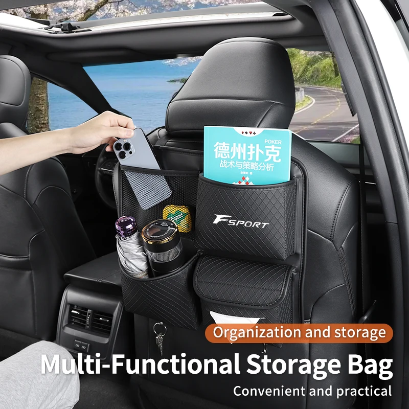 Car Trunk Organizer Seatback Bag Tissue Holder Tools Stowing Pocket For Lexus CT200h ES250 ES300h IS250 IS200 GS300 GS460 GX470
Car Trunk Organizer Seatback Bag Tissue Holder Tools Stowing Pocket For Lexus CT200h ES250 ES300h IS250 IS200 GS300 GS460 GX470