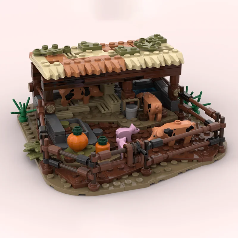 282PCS MOC medieval town scene building pigsty model DIY puzzle assembly building block toys children's birthday gift
282PCS MOC medieval town scene building pigsty model DIY puzzle assembly building block toys children's birthday gift
