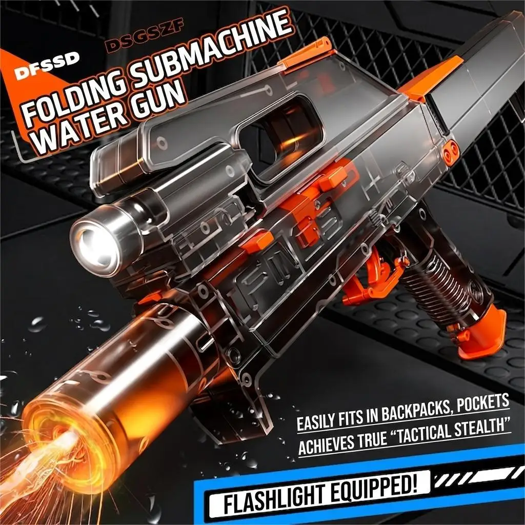 NEW FMG9 Folding Charging Electric Continuous Firing Water Gun Large Capacity Automatic Water Gun Summer Outdoor Beach Toys
NEW FMG9 Folding Charging Electric Continuous Firing Water Gun Large Capacity Automatic Water Gun Summer Outdoor Beach Toys