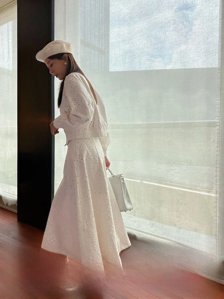 Lowey Madela Embroidered A-Line Midi Skirt Washed Cotton High Waist Simple Style Commute Pure Color Female Skirts
Lowey Madela Embroidered A-Line Midi Skirt Washed Cotton High Waist Simple Style Commute Pure Color Female Skirts