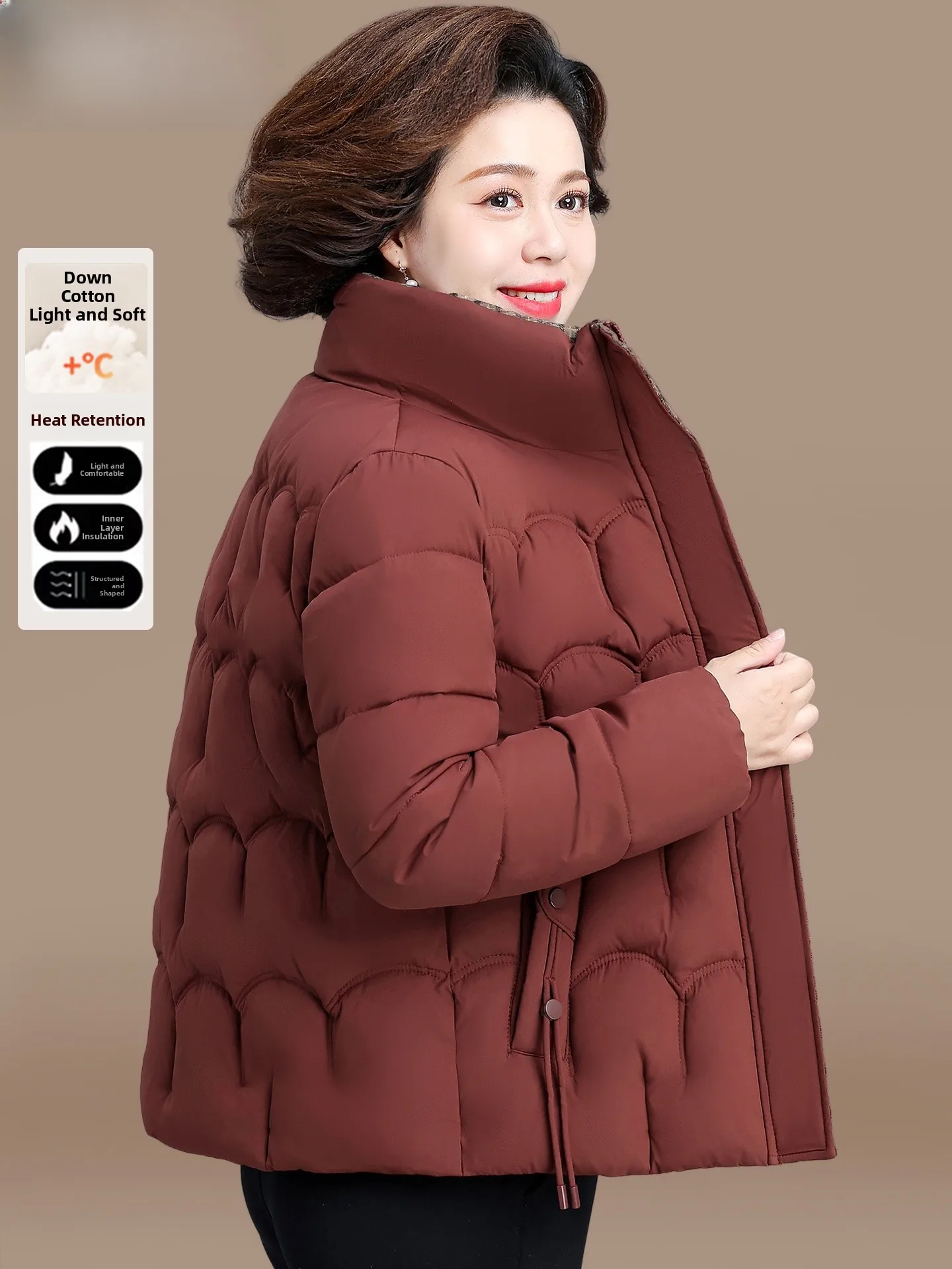 Trendy down Cotton Jaet for ort Mothers Autumn Winter Long Women's Sle Faionable Loose Fit Warm Windproof Straight Hem
Trendy down Cotton Jaet for ort Mothers Autumn Winter Long Women's Sle Faionable Loose Fit Warm Windproof Straight Hem