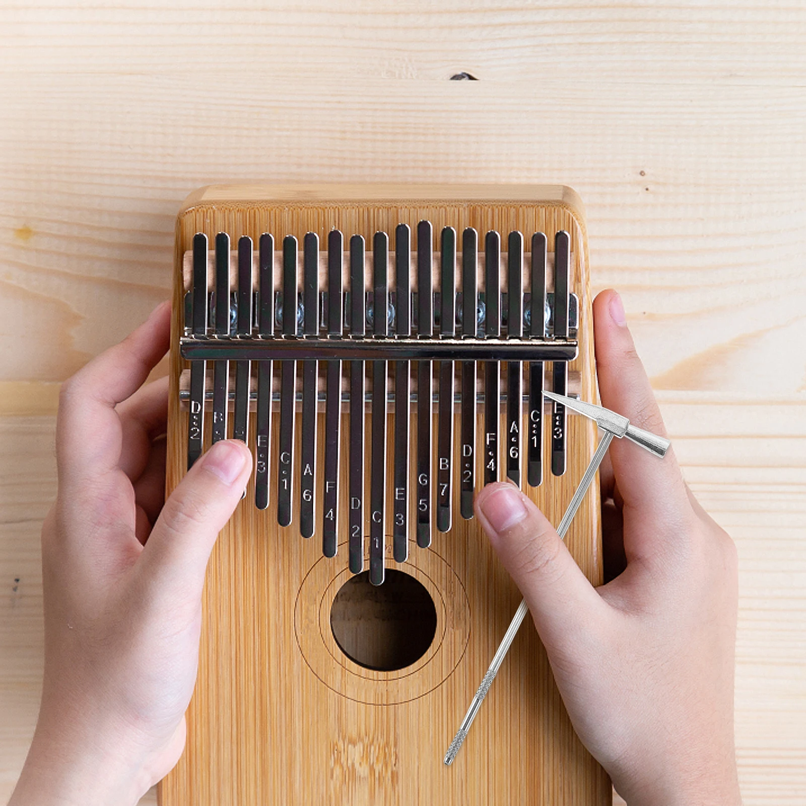 Stainless Steel Tuning Hammer for 15Key 17Key Kalimba Thumb Piano Musical Instruments Tool Enhance Sound Quality Compatible
Stainless Steel Tuning Hammer for 15Key 17Key Kalimba Thumb Piano Musical Instruments Tool Enhance Sound Quality Compatible
