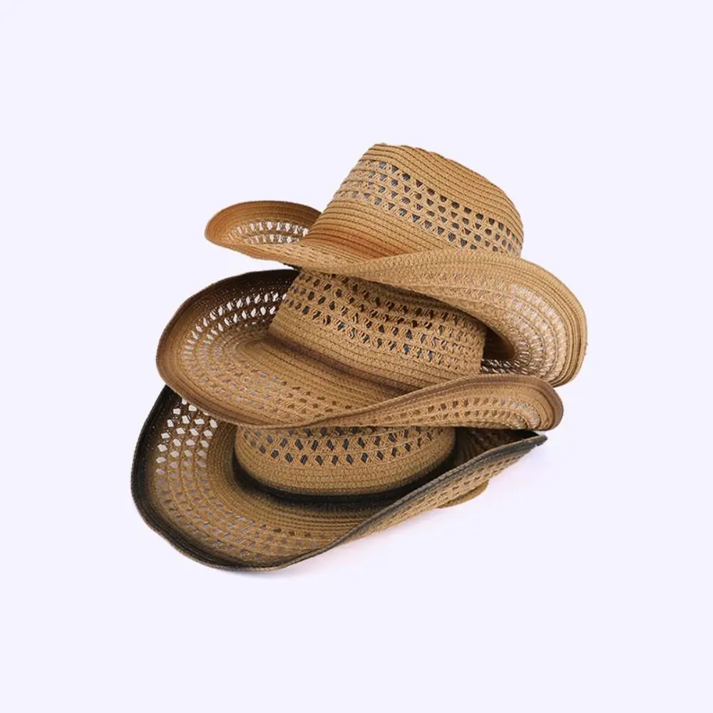 Fashion Summer Sunscreen Straw Hat Ethnic Style Wide Brim Western Cowboy Hat Retro Hollow Out Cowgirl Visor Cap Climbing
Fashion Summer Sunscreen Straw Hat Ethnic Style Wide Brim Western Cowboy Hat Retro Hollow Out Cowgirl Visor Cap Climbing