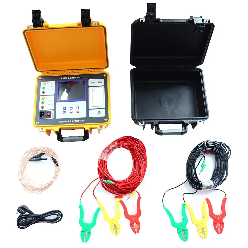 Portable True 3-phase TTR Meter Three Phase Digital Handheld Transformer Turn Ratio Tester for PT CT Instrument Transformer
Portable True 3-phase TTR Meter Three Phase Digital Handheld Transformer Turn Ratio Tester for PT CT Instrument Transformer