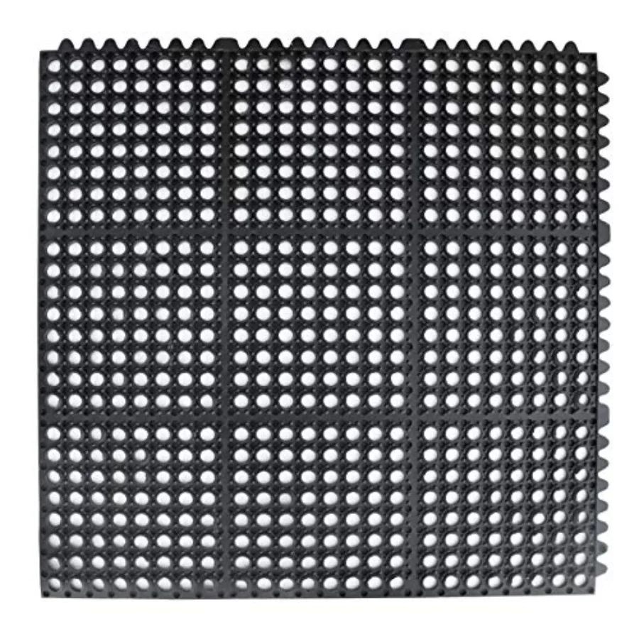 54491 Commercial Grade Grease Resistant Anti-Fatigue Interlocking Rubber Floor Mat 36 x 36 Black
54491 Commercial Grade Grease Resistant Anti-Fatigue Interlocking Rubber Floor Mat 36 x 36 Black