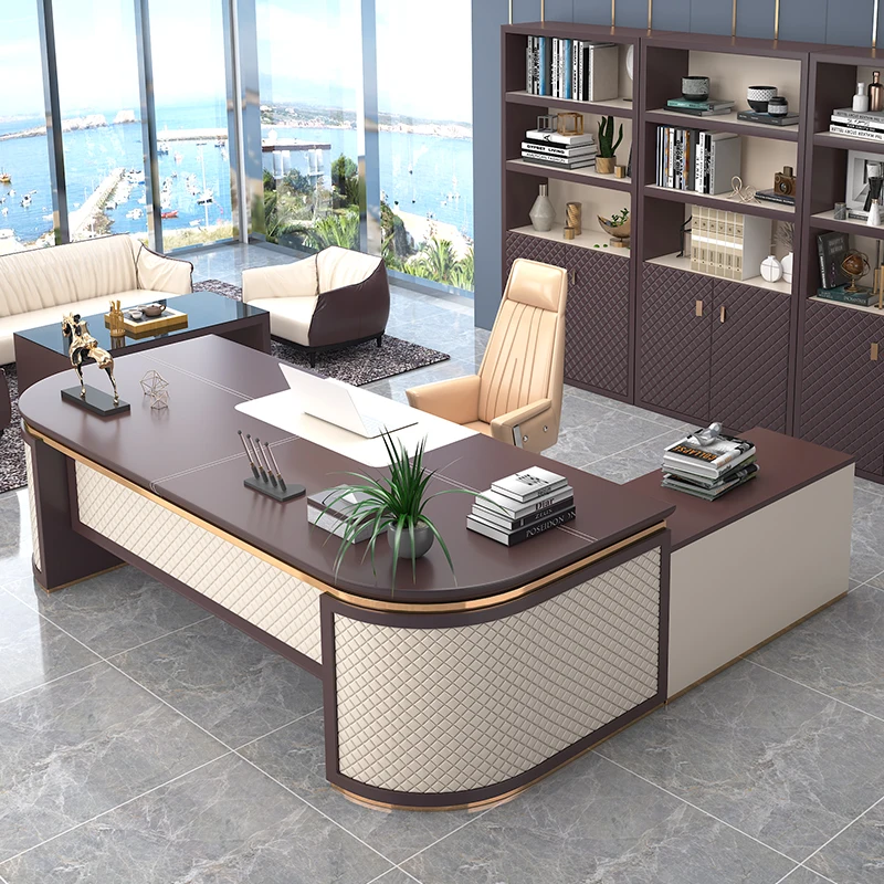 European Conference Office Desk Light Luxury Modern Reception Quality Office Desk Executive Minimalist Bureau Meuble Furniture
European Conference Office Desk Light Luxury Modern Reception Quality Office Desk Executive Minimalist Bureau Meuble Furniture