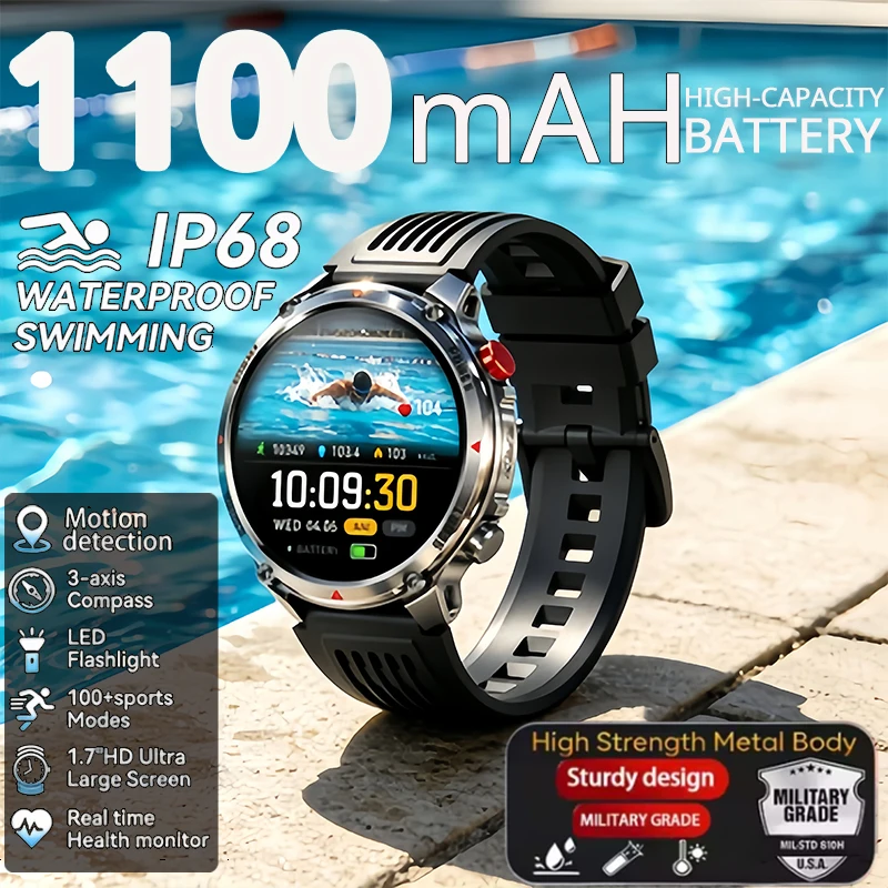 2026 New T-Rex3 Pro 1100mAh Battery Smart Watch GPS path 5ATM Waterproof Sports Run tracker Outdoors Compass Military Smartwatch
2026 New T-Rex3 Pro 1100mAh Battery Smart Watch GPS path 5ATM Waterproof Sports Run tracker Outdoors Compass Military Smartwatch
