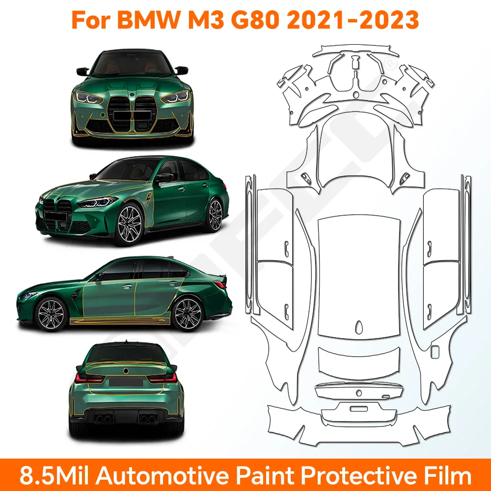 TPU For BMW M3 G80 2021-2025 Paint Protection Film Anti-scratch Car Body Clear Bra Resistant Invisible Pre-cut PPF Repairable
TPU For BMW M3 G80 2021-2025 Paint Protection Film Anti-scratch Car Body Clear Bra Resistant Invisible Pre-cut PPF Repairable
