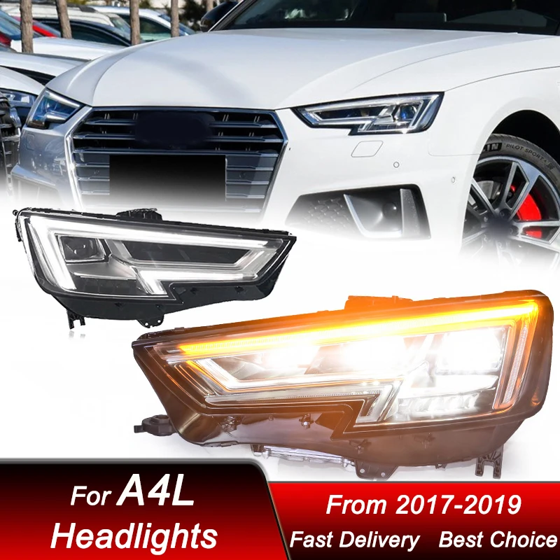 Автомобильный Стайлинг фар для Audi A4L A4 2017-2019 новый стиль, полностью светодиодные фары в сборе, обновленный комплект аксессуаров для линз проектора
Автомобильный Стайлинг фар для Audi A4L A4 2017-2019 новый стиль, полностью светодиодные фары в сборе, обновленный комплект аксессуаров для линз проектора