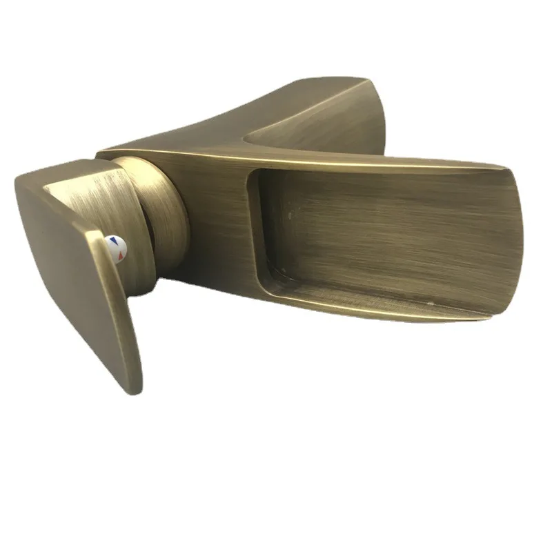 Single handle single hole sitting waterfall water outlet wide mouth waterfall faucet, hot and cold brass mouth faucet
Single handle single hole sitting waterfall water outlet wide mouth waterfall faucet, hot and cold brass mouth faucet