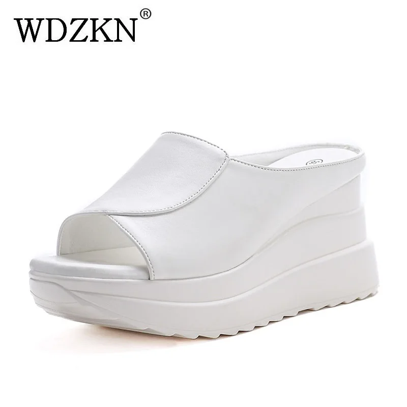 WDZKN 2026 Summer 8cm Height Increasing Wedges Heel Slippers Women Open Toe Chunky Platform Slingback Casual Slippers Slides
WDZKN 2026 Summer 8cm Height Increasing Wedges Heel Slippers Women Open Toe Chunky Platform Slingback Casual Slippers Slides